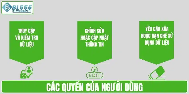Các quyền của người dùng